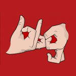 530-hand-sign-blogger-t-shirt