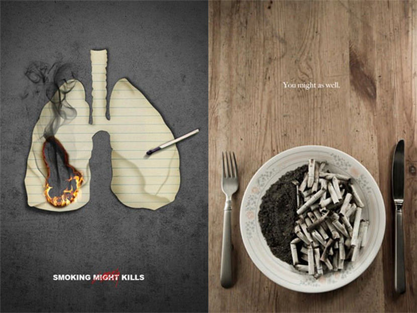 22 Creative Guerrilla Quit Smoking Advertisement, Posters 