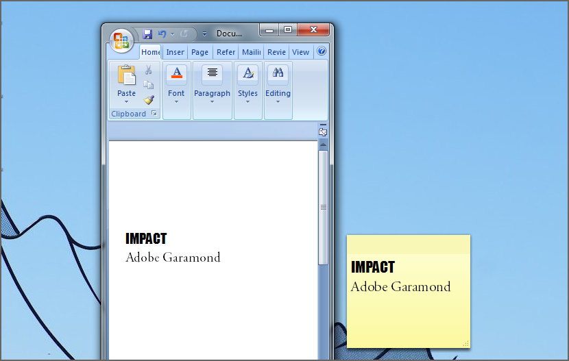 How To Change Windows 7 Sticky Notes Font, Size, And Style