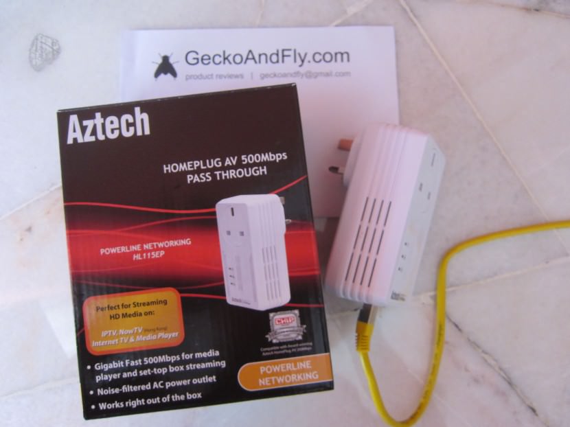 Aztech Homeplug AV 500Mbps HL115EP