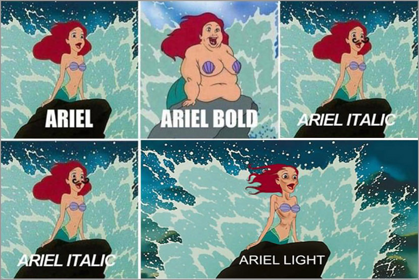 ariel font bold light download