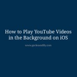 Tutorial - Play YouTube Music Video in the Background on iPad or iPhone iOS