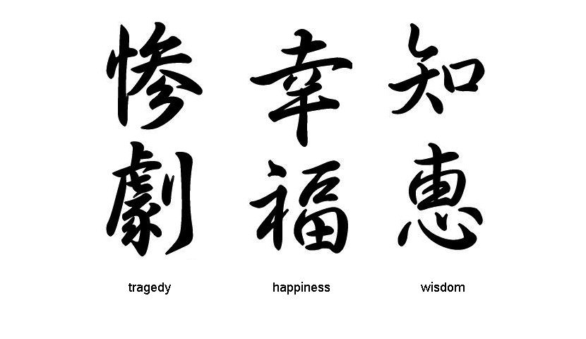 beautiful in chinese writing