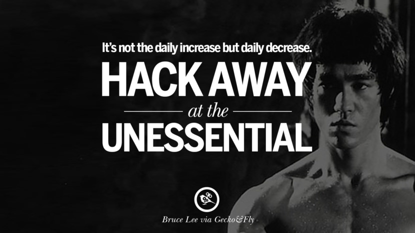 It's not the daily increase but daily decrease. Hack away at the unessential.