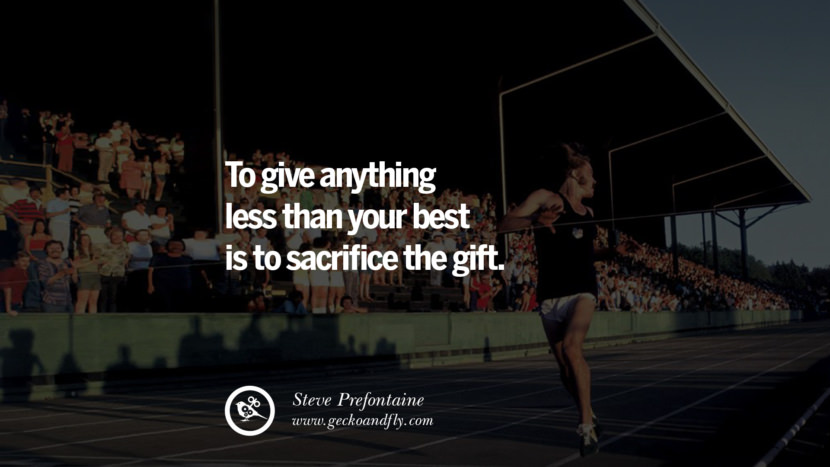 Inspirational Motivational Poster Amway or Herbalife To give anything less than your BEST is to sacrifice the GIFT. - Steve Prefontaine