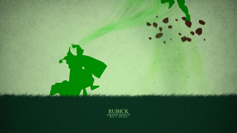 Rubick Grand Magus download dota 2 heroes minimalist silhouette HD wallpaper