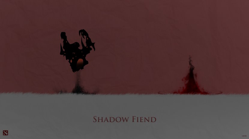 Shadow Fiend download dota 2 heroes minimalist silhouette HD wallpaper