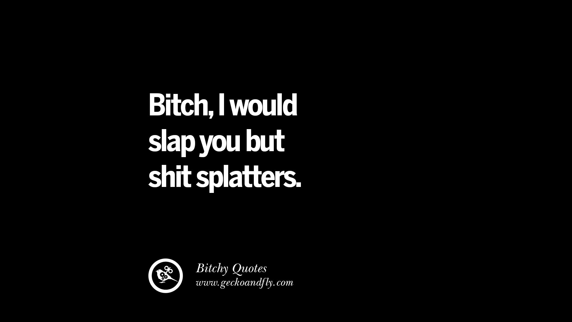 Bitch I would slap you but shit splatters best tumblr instagram pinterest inspiring meme