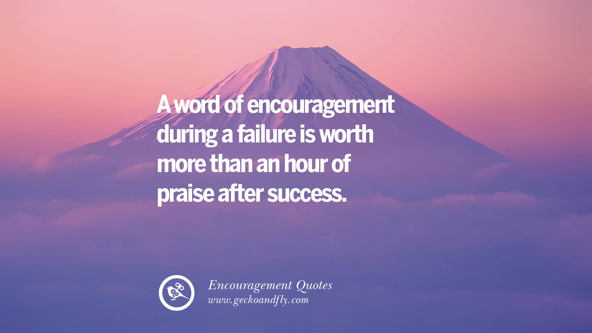 encouragement