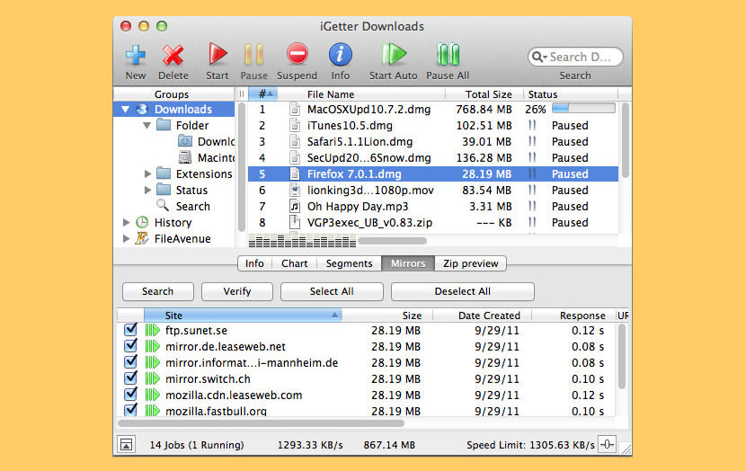 All Internet Manager Software List