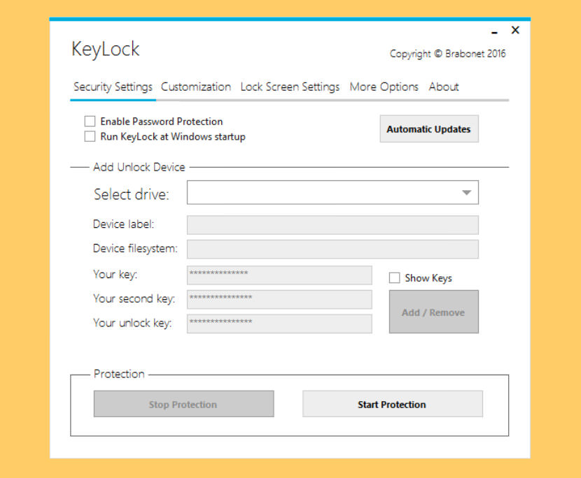 keylock USB Security Key for Locking and Unlocking Your PC