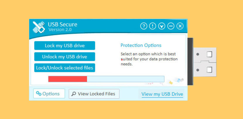 usb secure USB Password Protection Locker with Encryption For Flash Drive