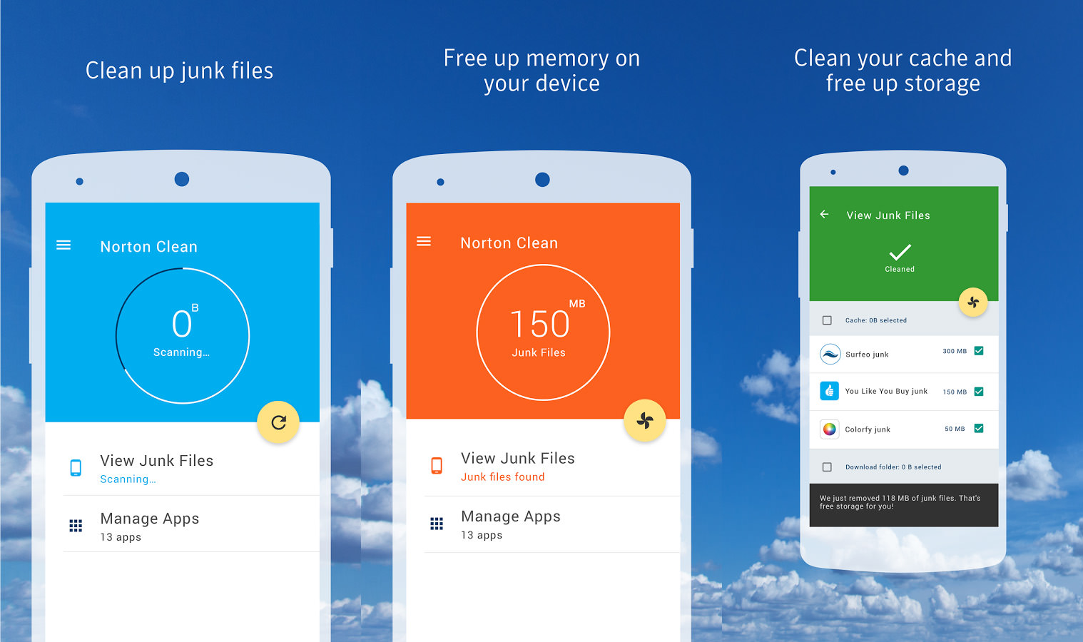 clean phone storage android