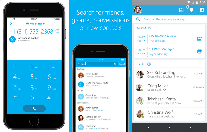 skype for business app mobile calling troubleshoot