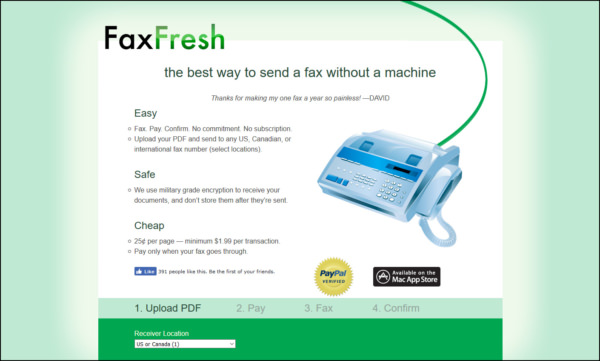 remove page from faxfresh