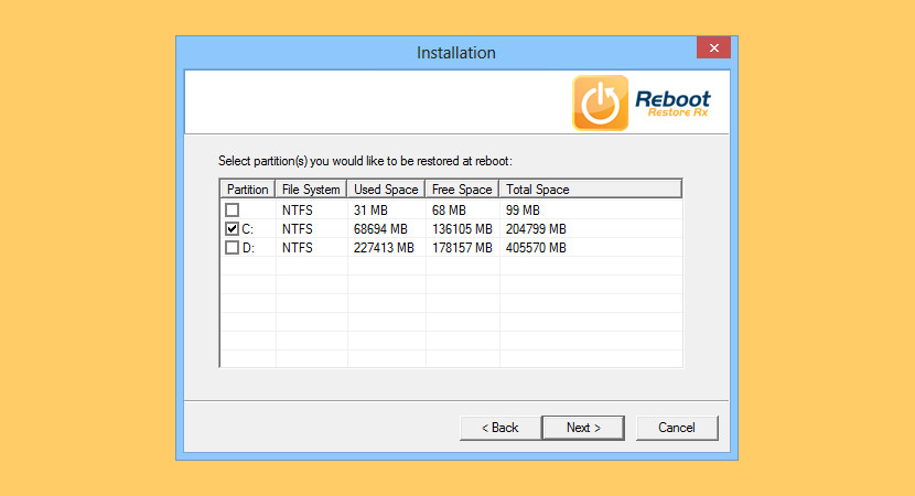 Reboot Restore Rx