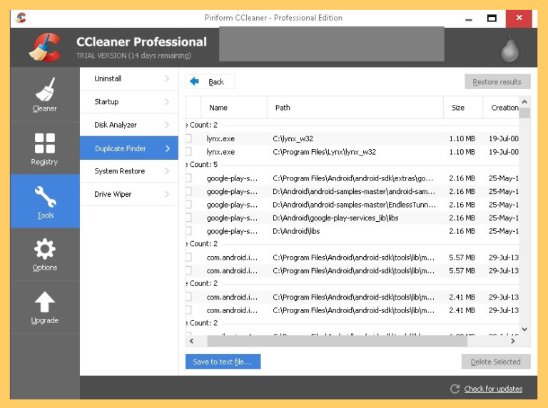 ccleaner duplicate finder free download