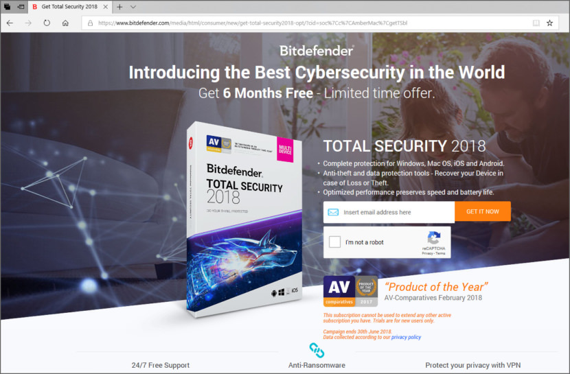 get 6 months free of bitdefender antivirus for mac