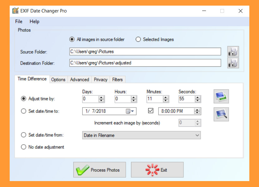 EXIF Date Changer Lite