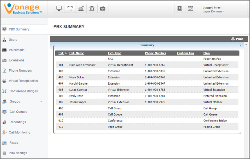 Vonage Cloud PBX