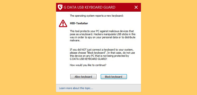 G DATA USB Keyboard Guard
