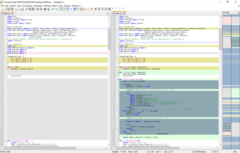 notepad++ compare plugin command line