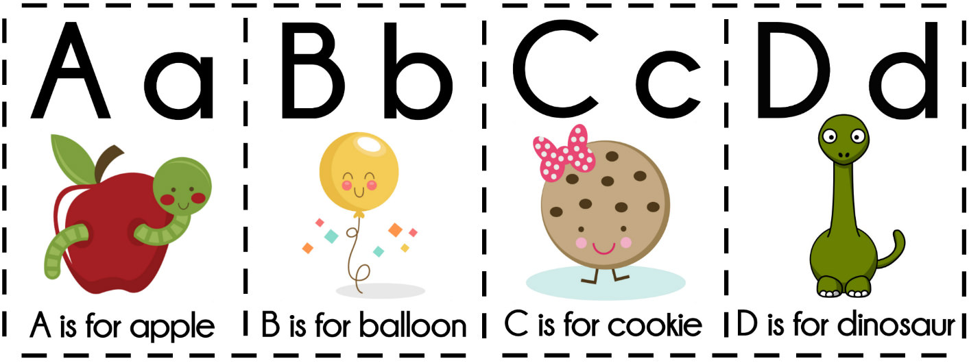 8 free printable educational alphabet flashcards for kids