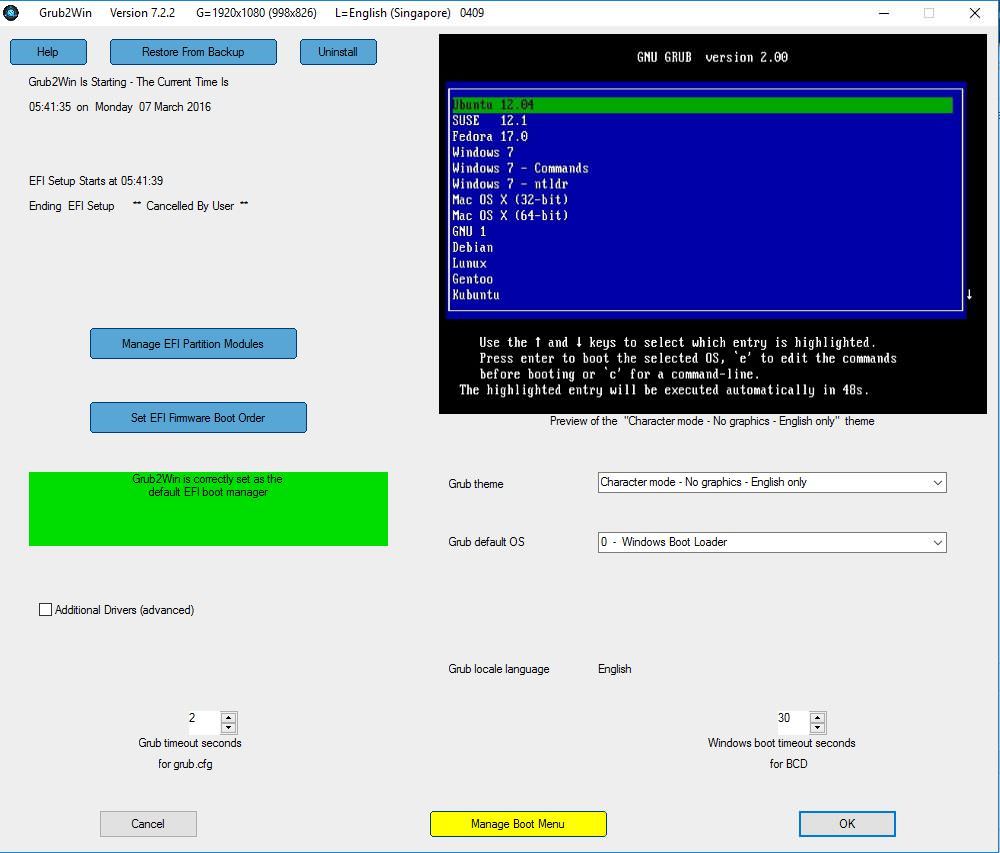 clover efi bootloader windows 10