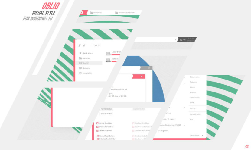 OBLIQ VS 10 Free Windows Skins / Themes
