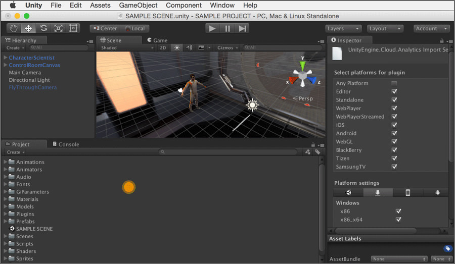 unity game engine for linux