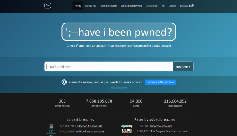 Have I been pwned?