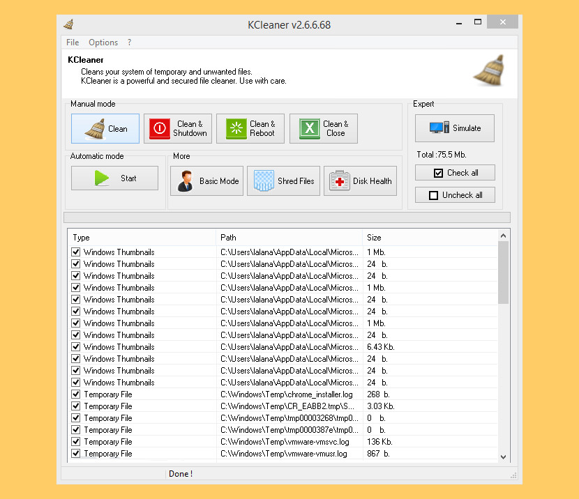 disk cleaner mac scanning