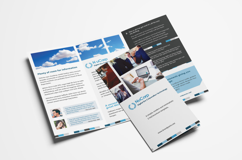 Corporate Trifold Brochure Template