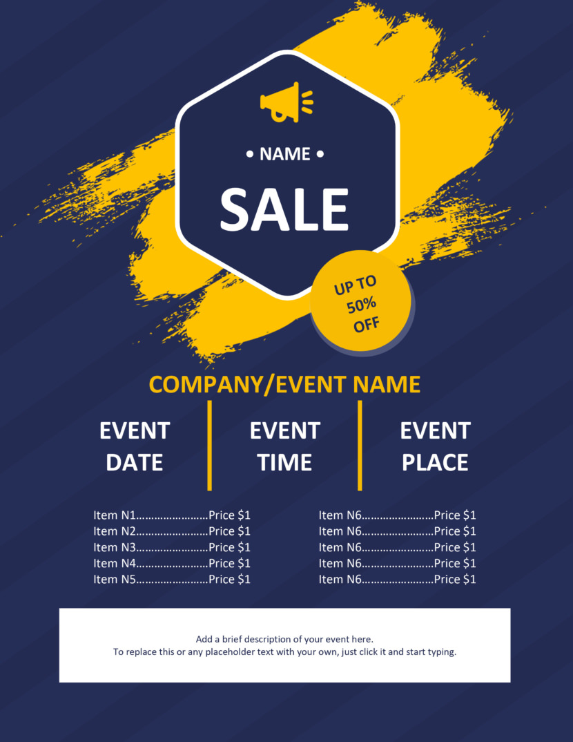 Free Event Flyer Templates Word Free Event Flyer Templates Word