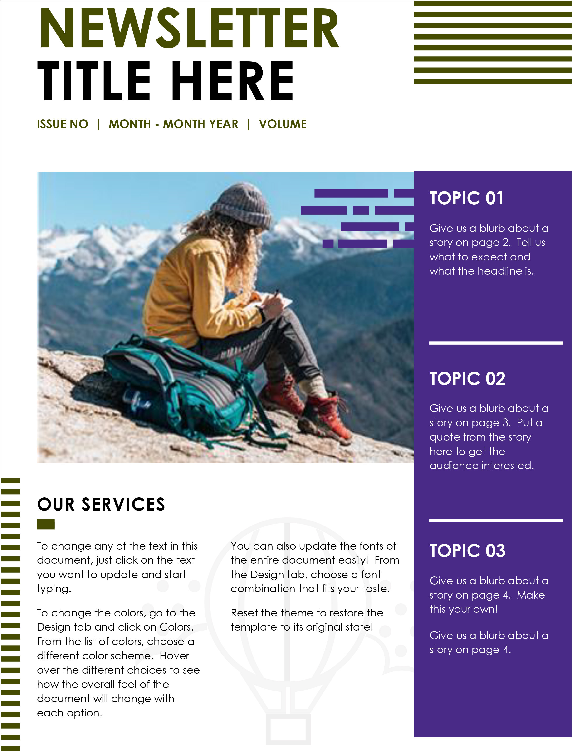 free download newsletter templates for microsoft word