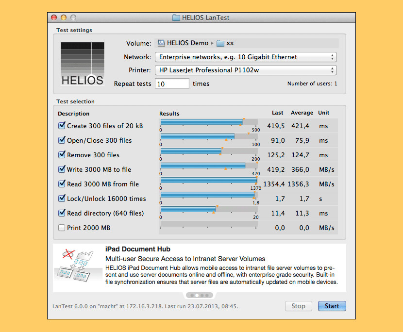 home lan speed test