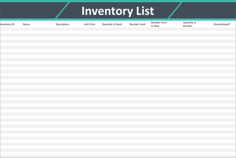 Free Stock Inventory And Checklist Templates For Sme Businesses