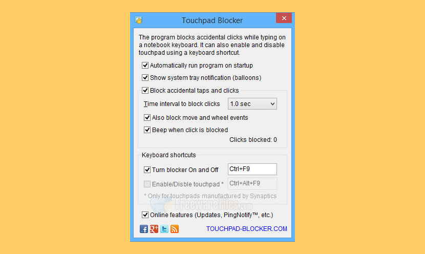 Touchpad Blocker