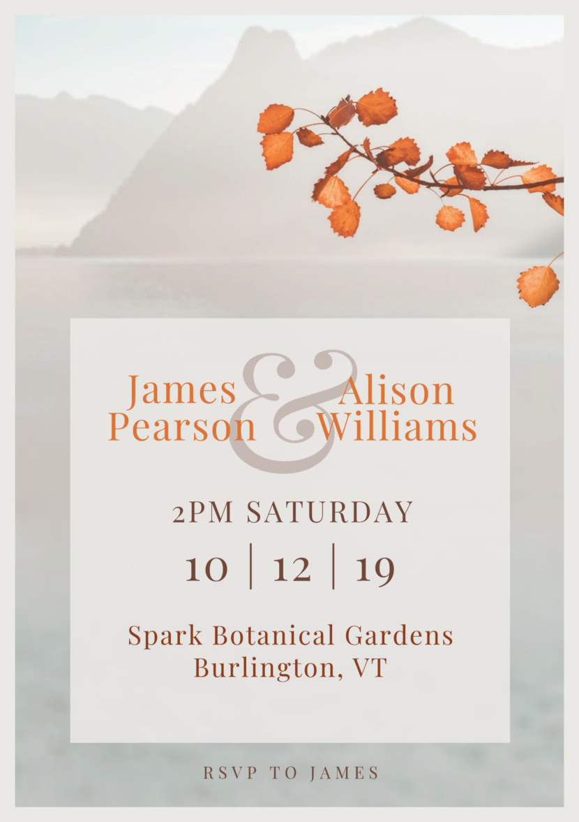 Wedding Invitation Templates - Printable Editable