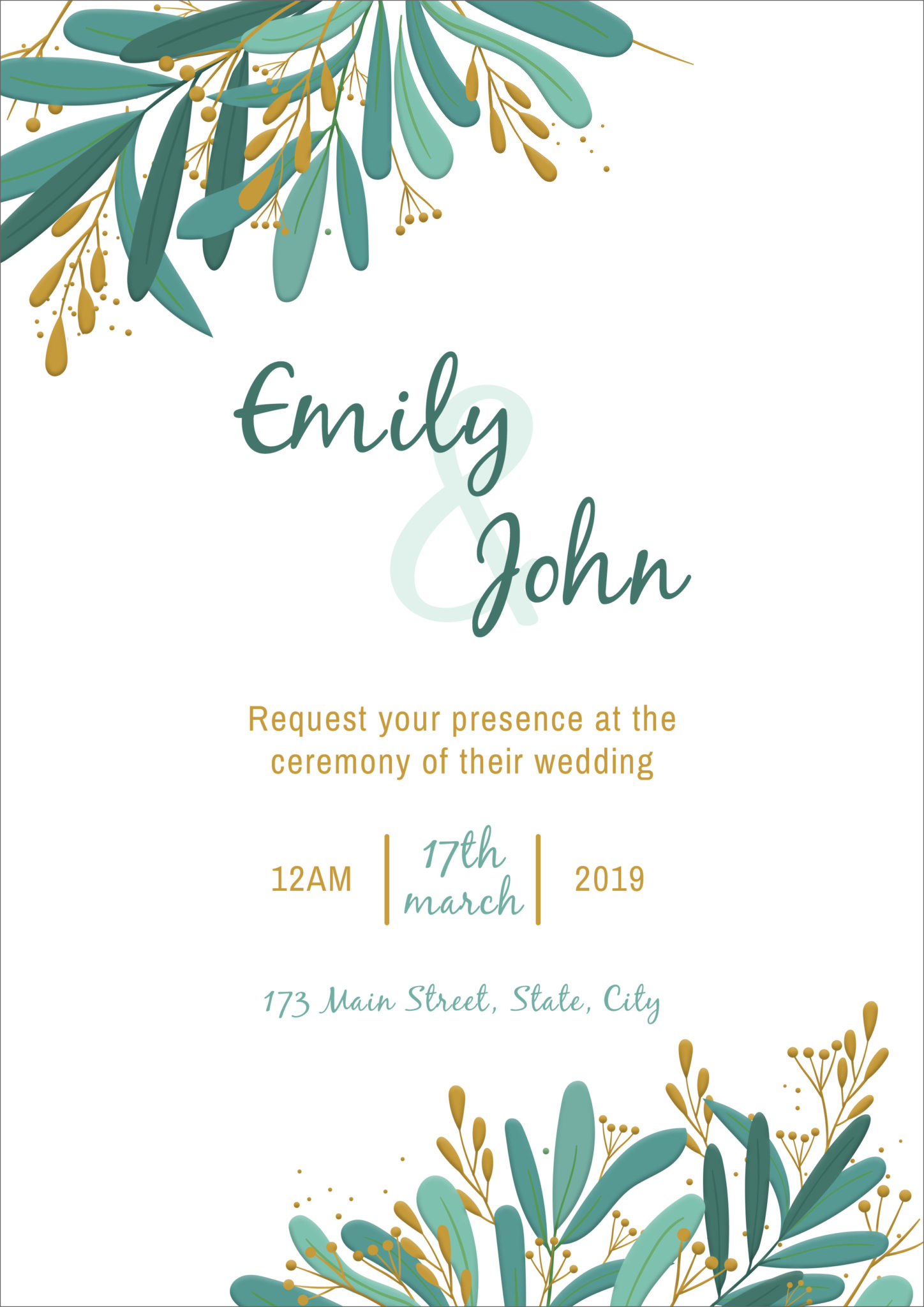 Free Printable Wedding Invitation Templates