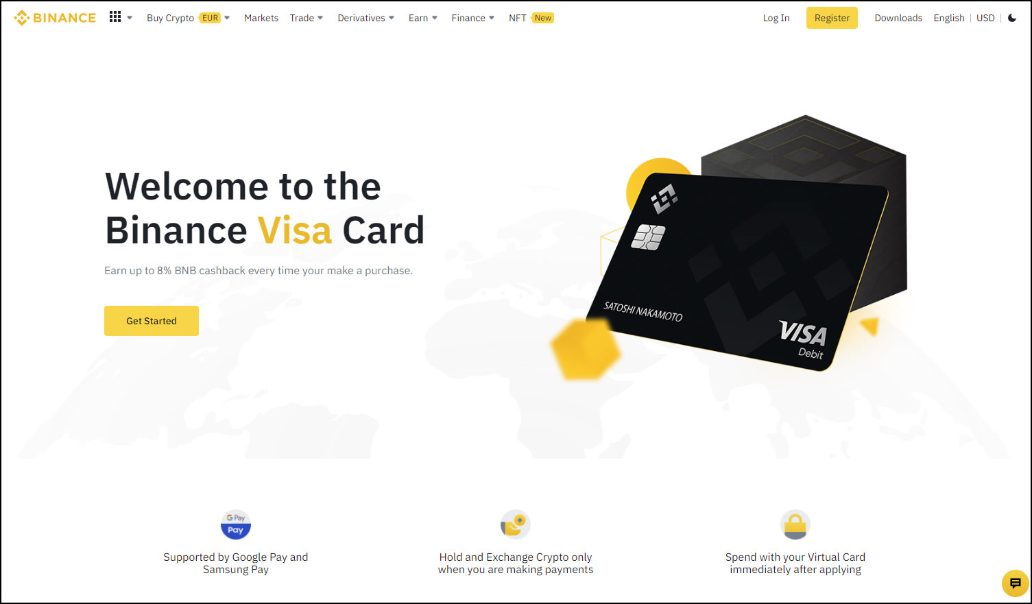 prepaid credit card crypto