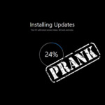 Fake Windows and macOS Updating Screen Prank