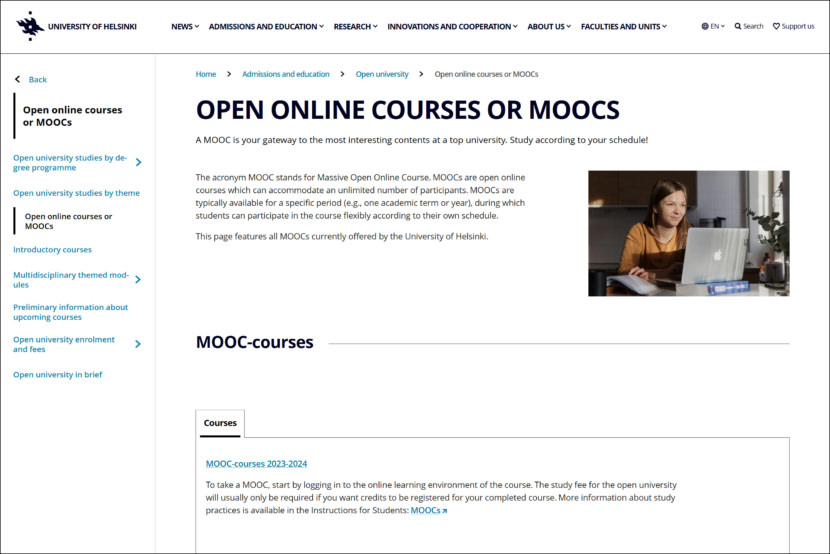 University of Helsinki's MOOC