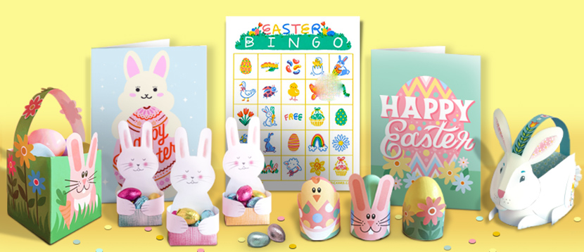 HP Printable's Easter cards and crafts Banner