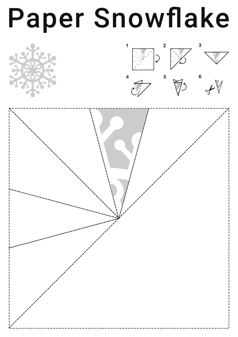 free printable snowflake template cutout