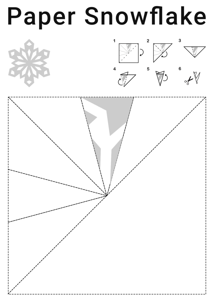 free printable snowflake template cutout