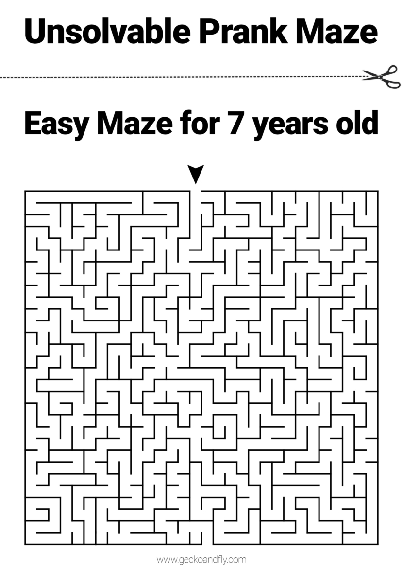 unsolvable prank maze