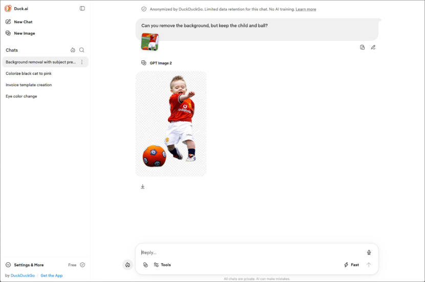 Duck AI by DuckDuckGo